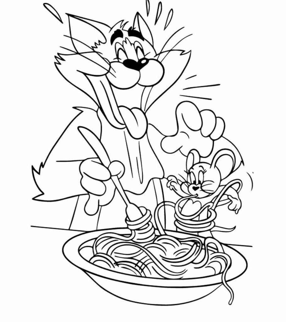 Top free printable tom and jerry coloring pages online