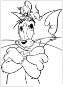 Tom and jerry coloring pages free coloring pages