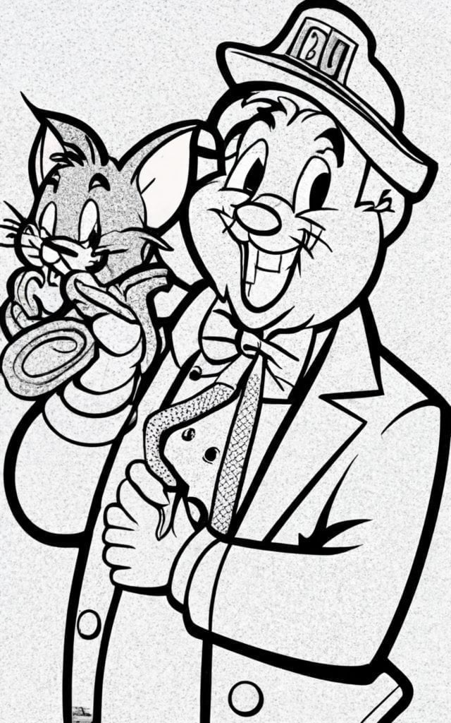 Best tom jerry coloring pages