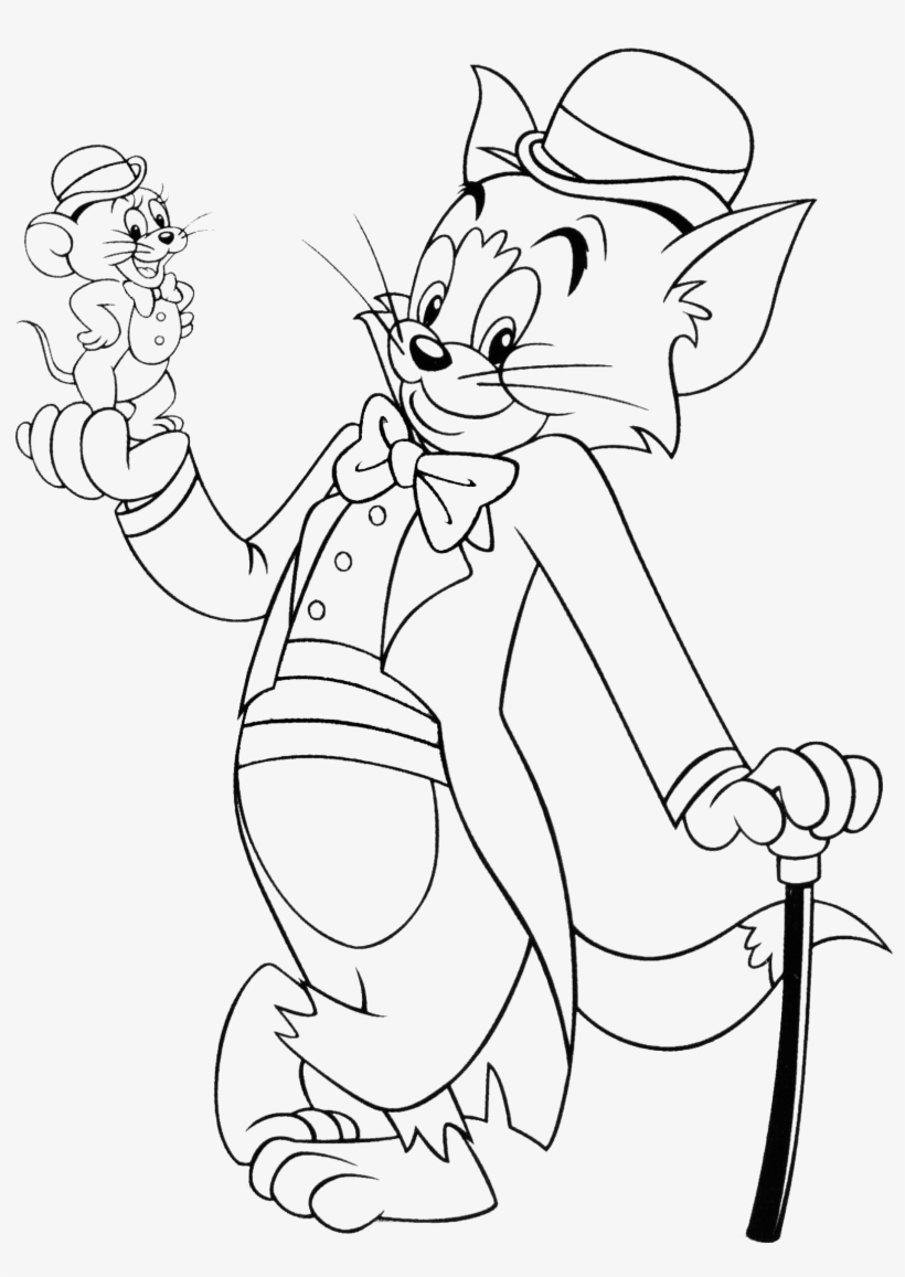 Baby tom and jerry coloring pages