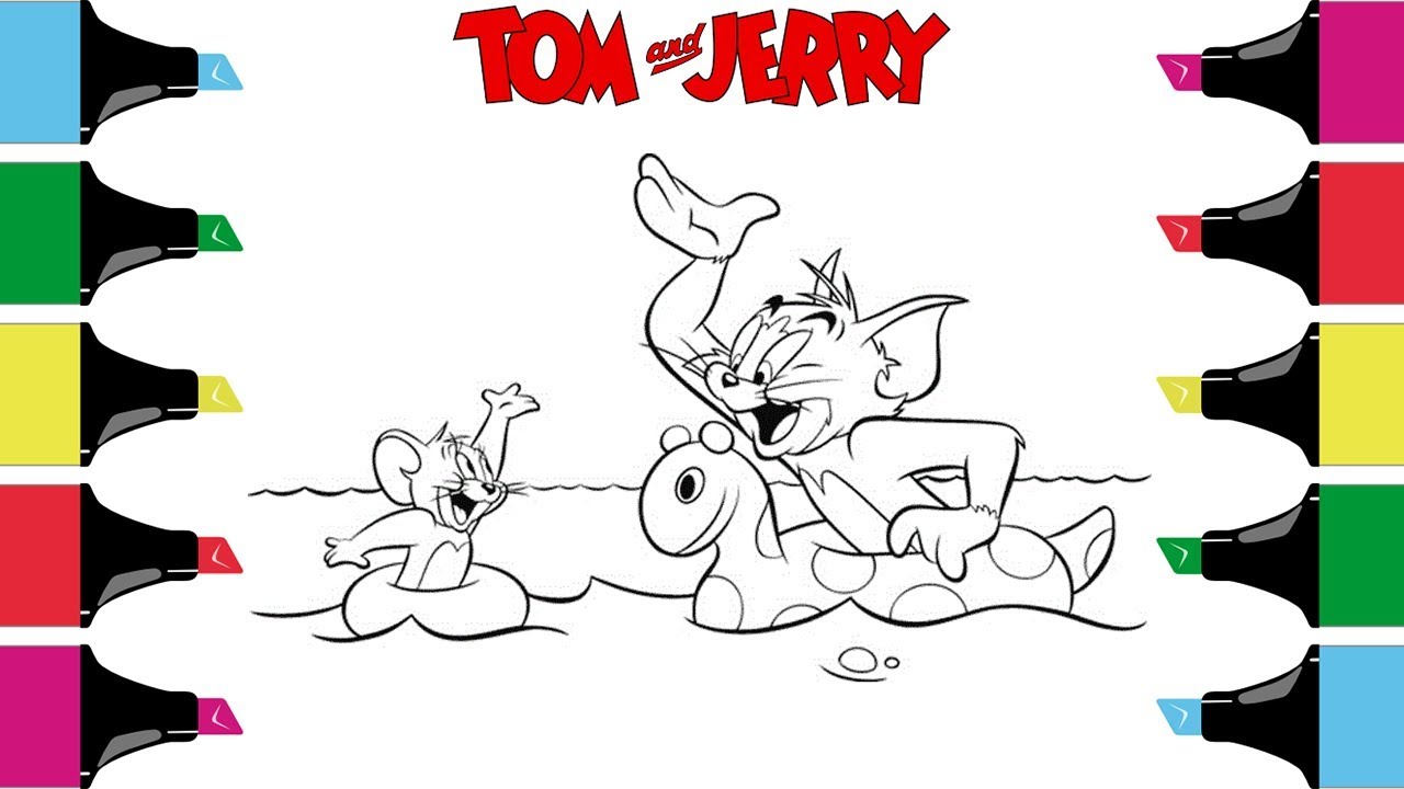 To and jerry coloring pages how to color to and jerry classic cartoon copilation