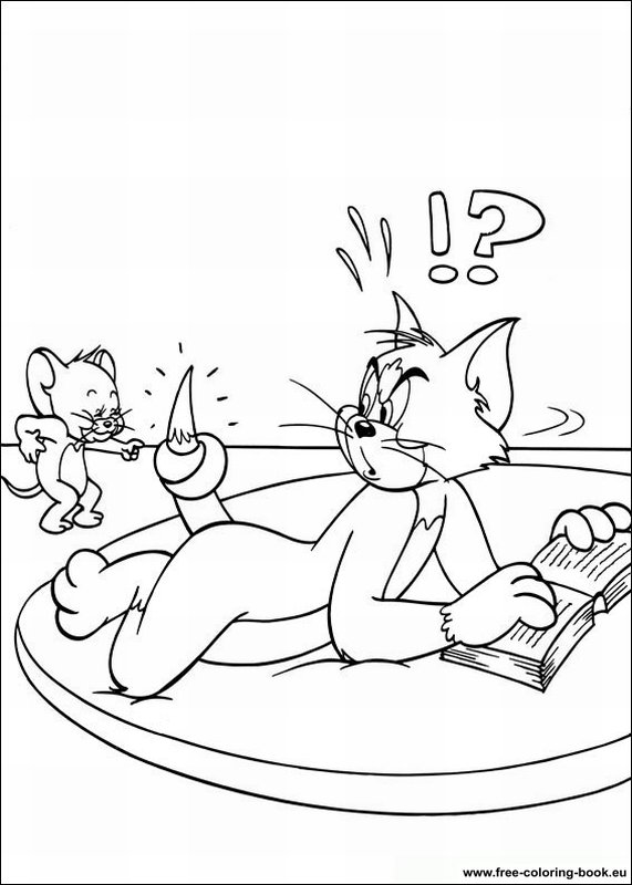 Coloring pages tom and jerry