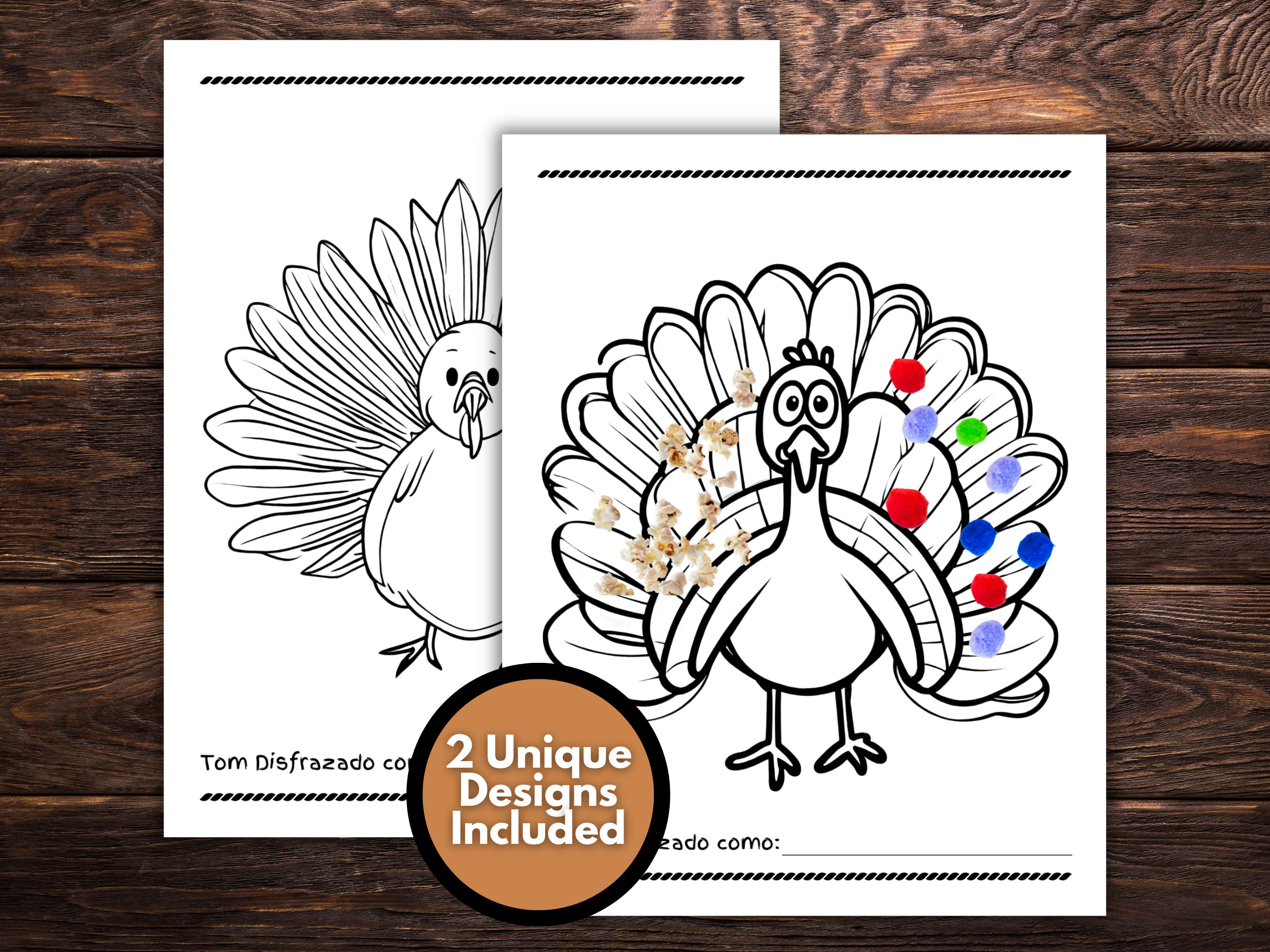 Disguise a turkey turkey in disguise in spanish spanish thanksgiving activity tom the turkey turkey craft