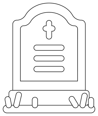 Tombstone coloring page free printable coloring pages