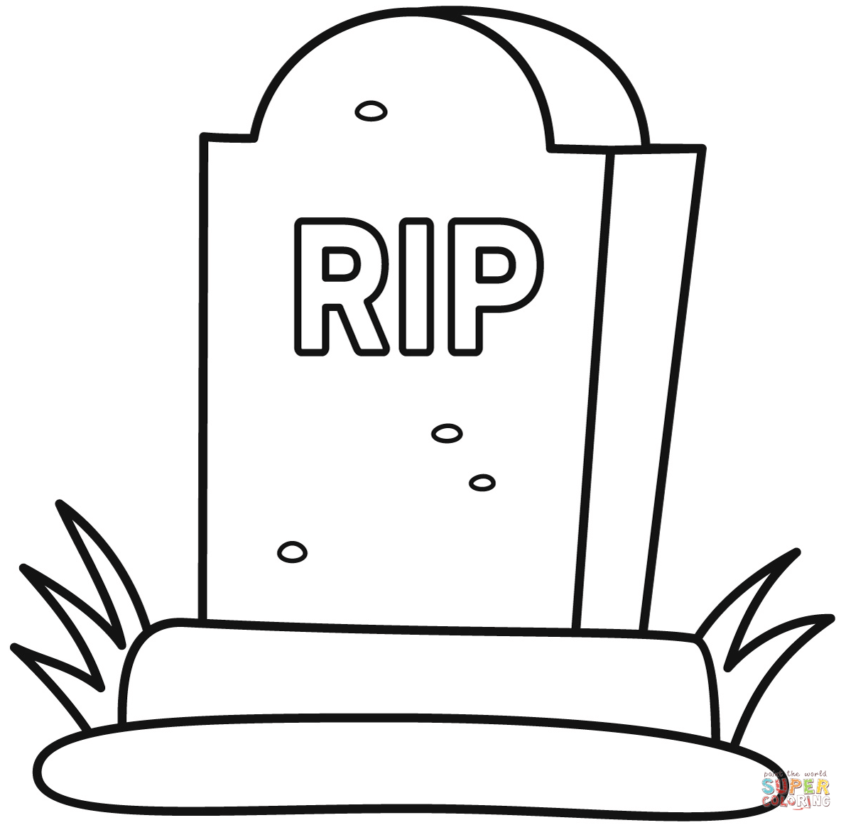 Tombstone coloring page free printable coloring pages