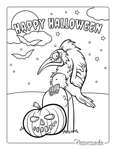 Free printable halloween coloring pages