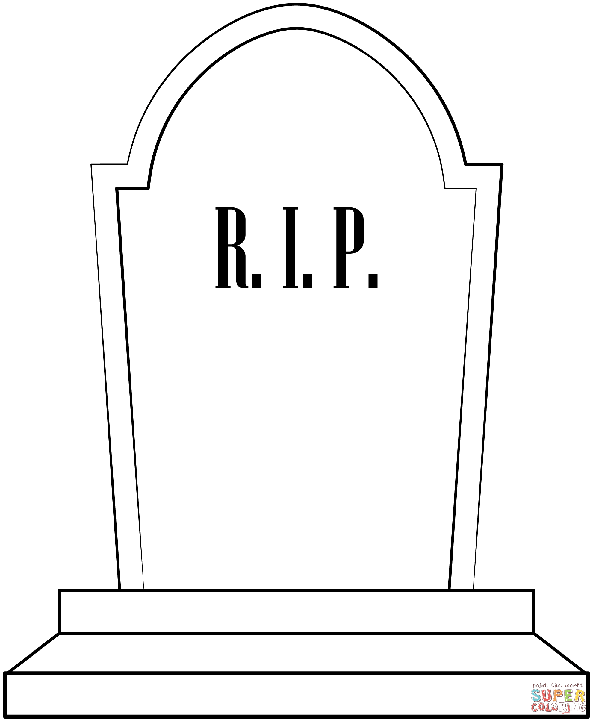 Tombstone coloring page free printable coloring pages