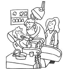 Top free printabe dental coloring pages online