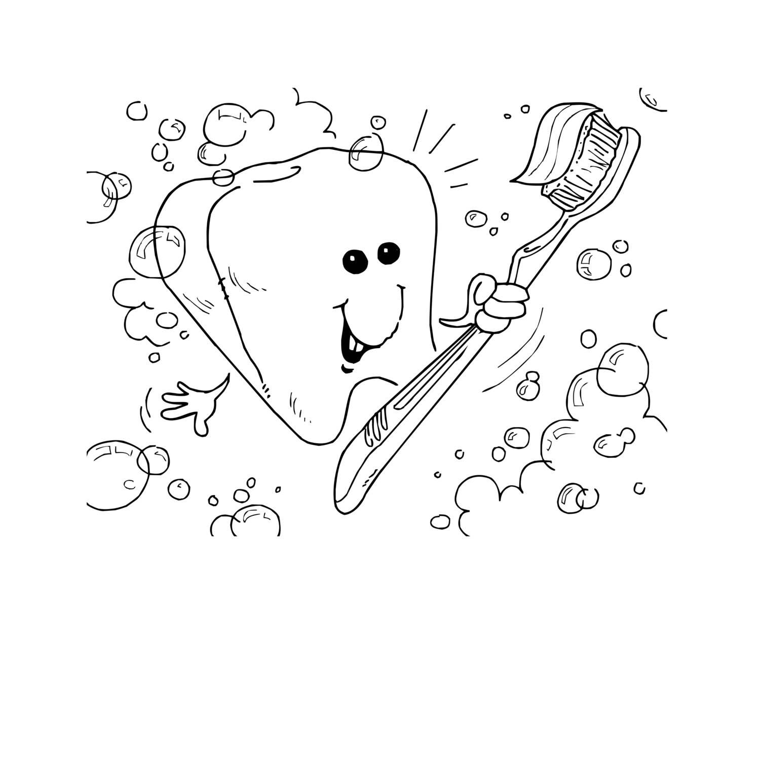 Tooth coloring pages â sew cute patterns