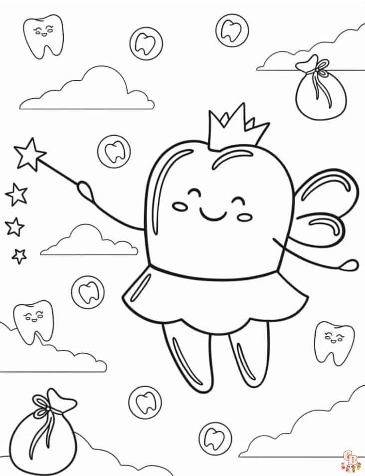 Printable dental coloring pages free for kids and adults