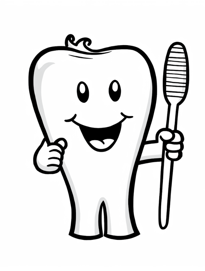 Tooth coloring pages hue therapy