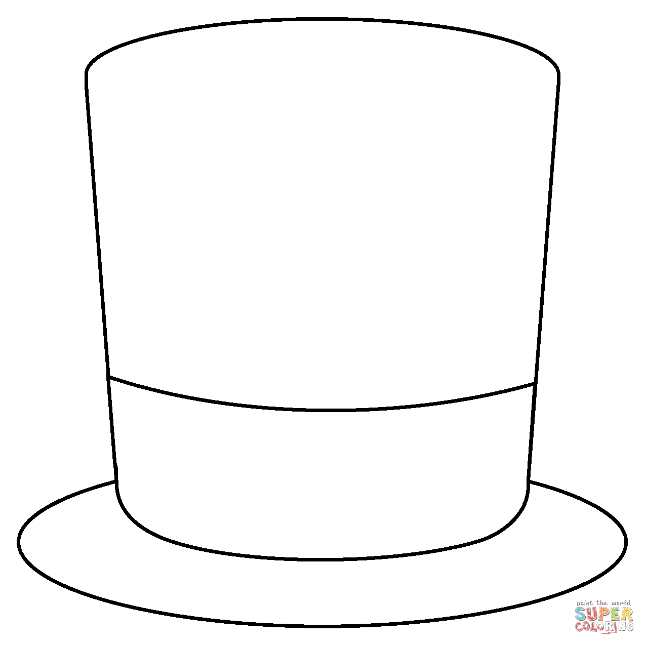 Top hat emoji coloring page free printable coloring pages