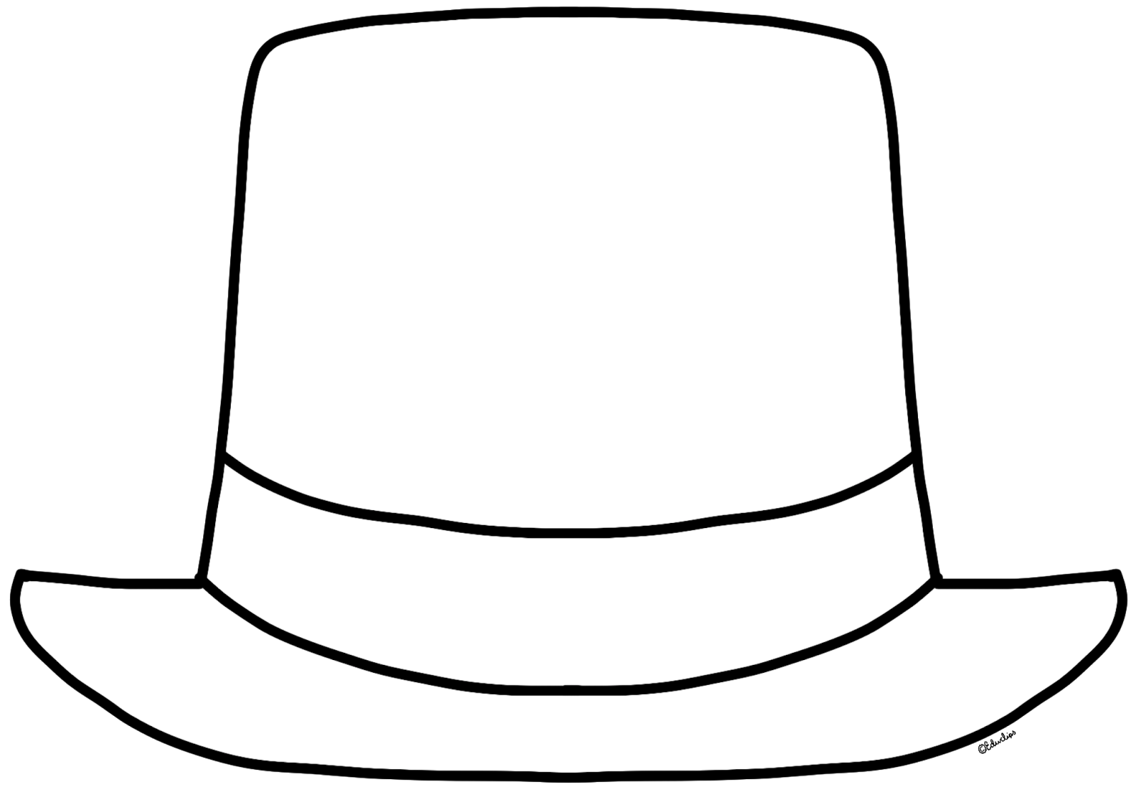 Educlips educasong free blank new year top hat clip art