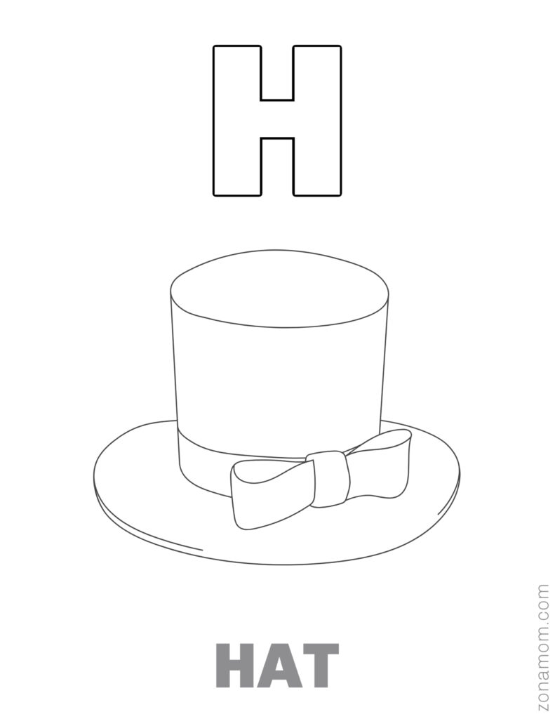 Free printable alphabet coloring pages