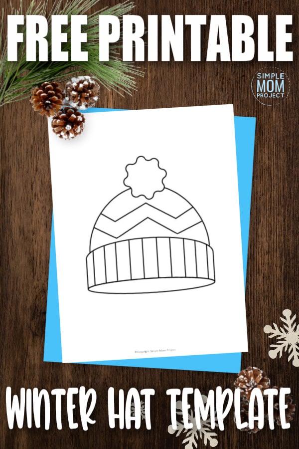 Free printable snow hat template â simple mom project