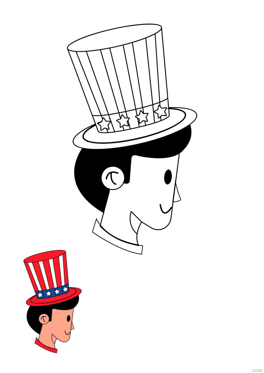 Free cute th of july coloring page