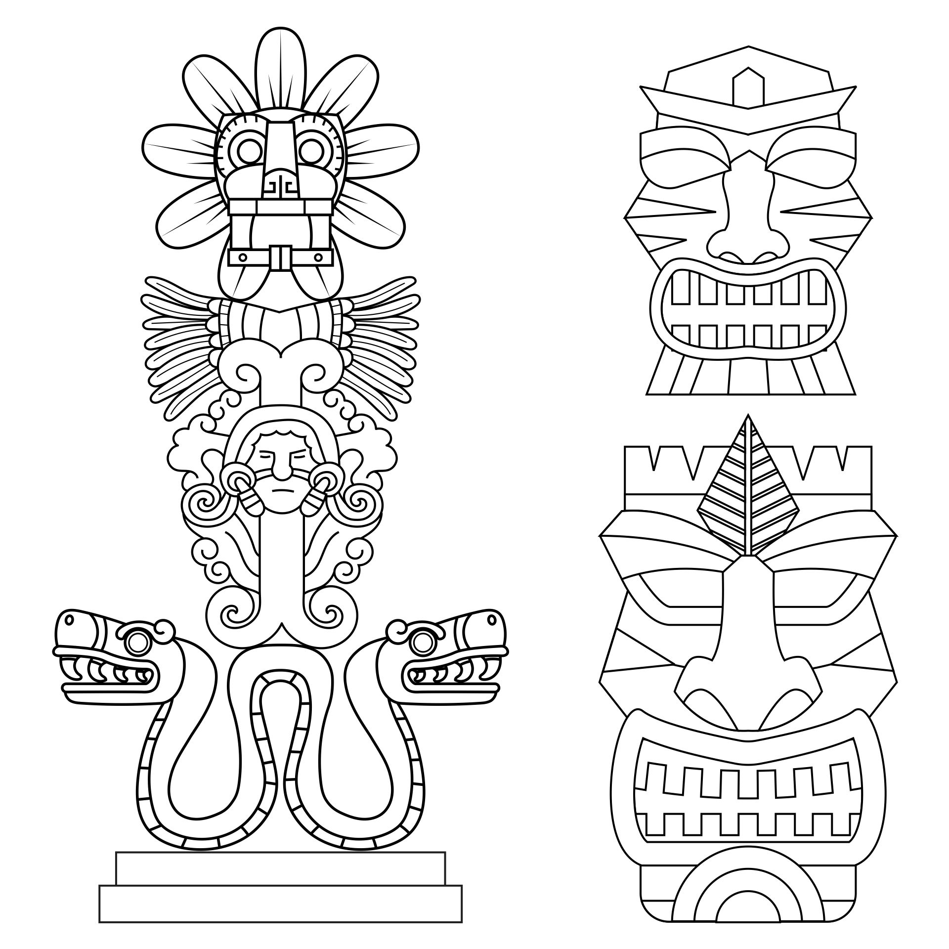 Best printable totem pole templates pdf for free at