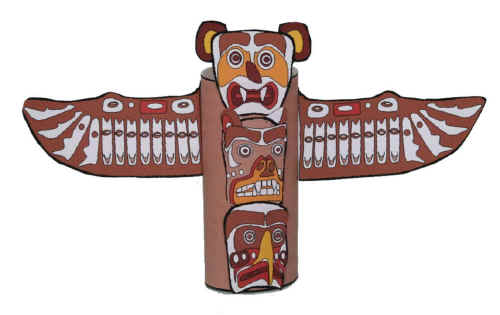 Totem pole craft for kids