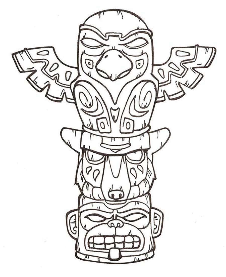Totem poles to draw
