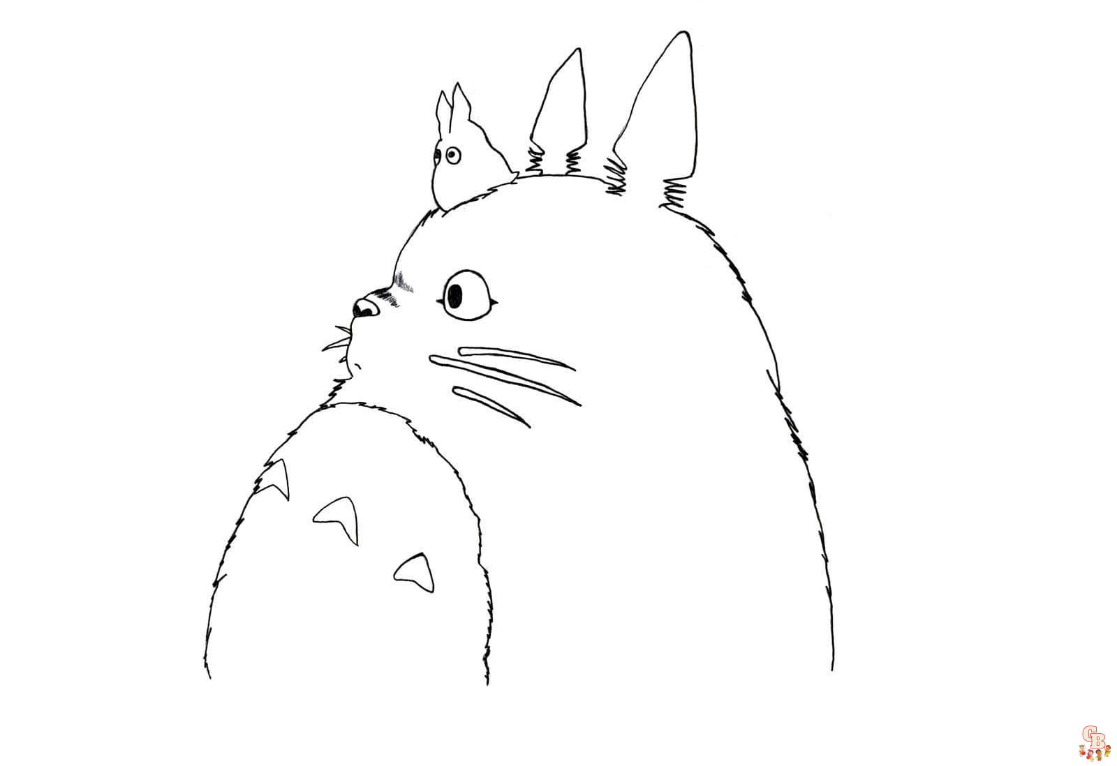 Totoro coloring pages