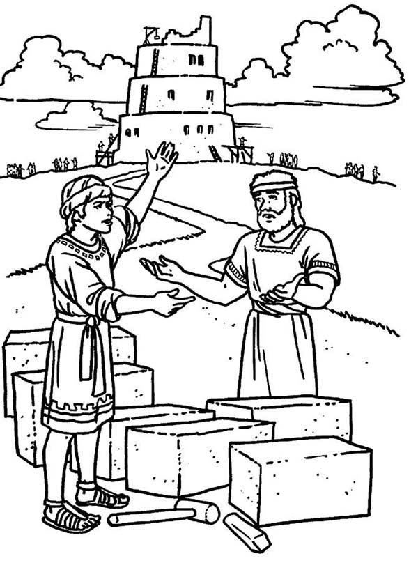 Tower of babel coloring page tower of babel bible coloring pages sunday school coloring pages