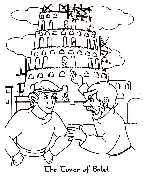 Tower of babel coloring pages