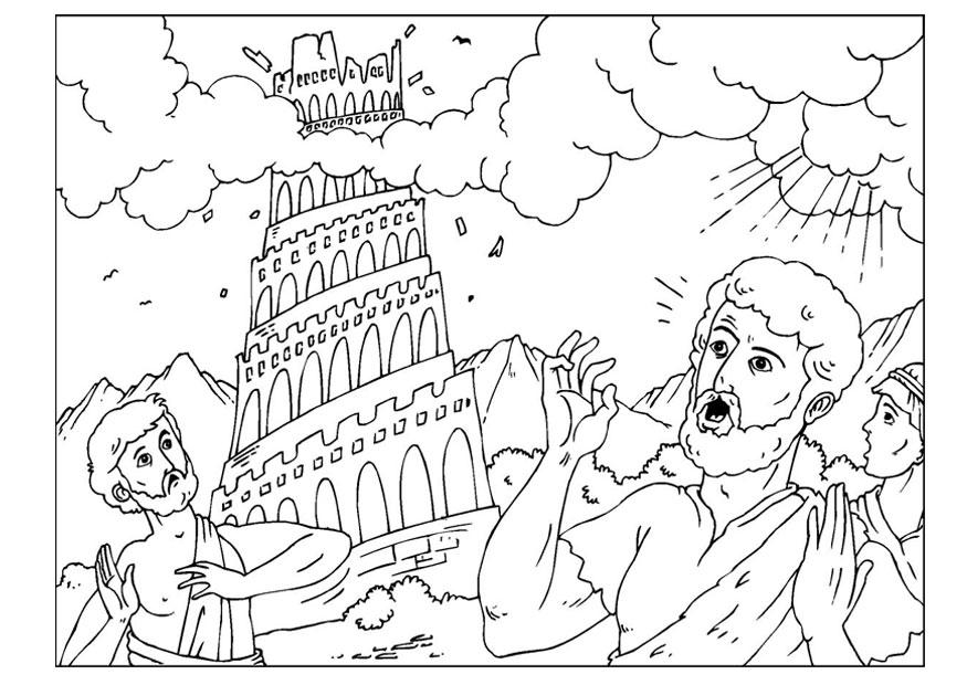 Tower of babel coloring pages