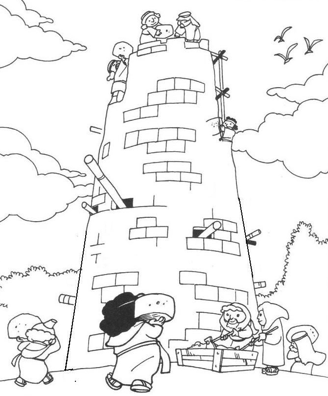 Tower of babel coloring pages