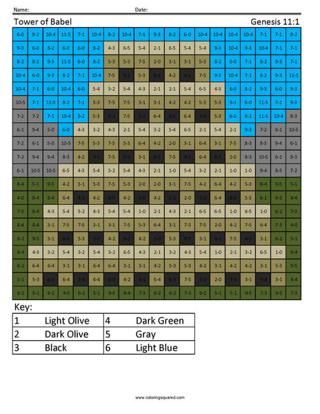 Tower of babel subtraction