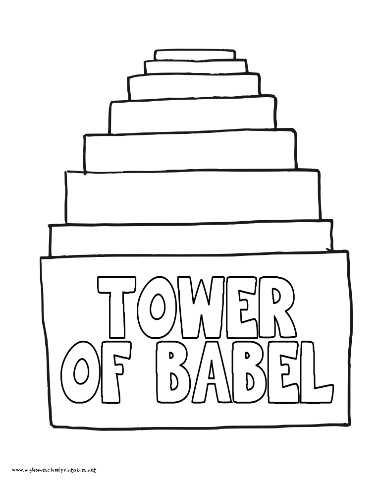 Explore the tower of babel with our collection of coloring pages free and printable designs