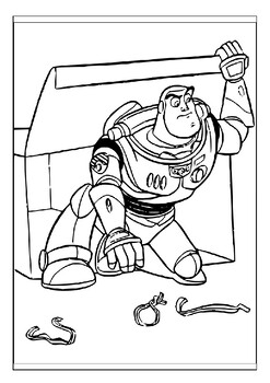 Colorful journey with toy story characters printable coloring pages for kids