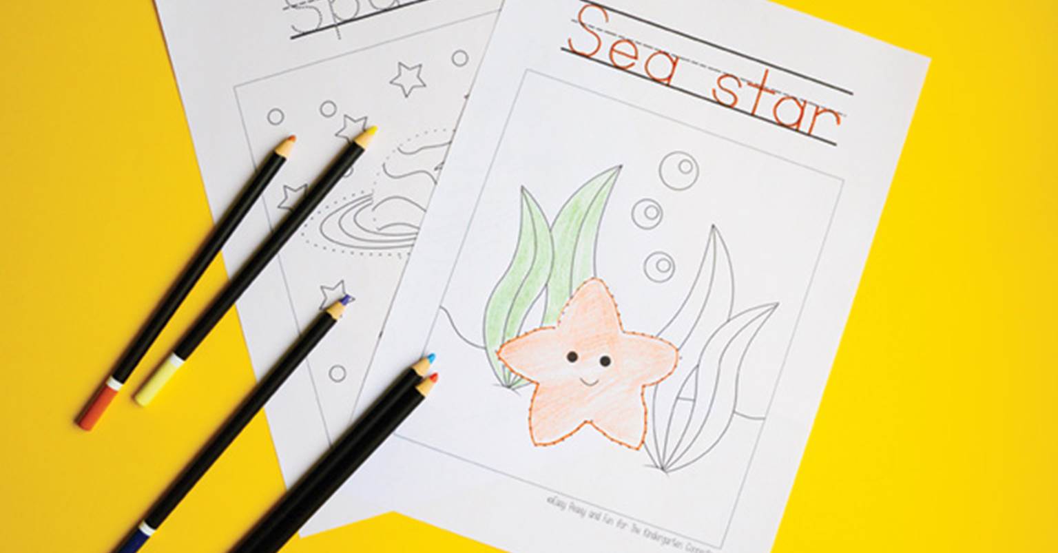 Tracing coloring pages