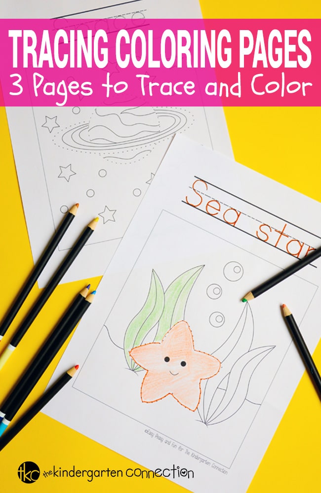 Tracing coloring pages