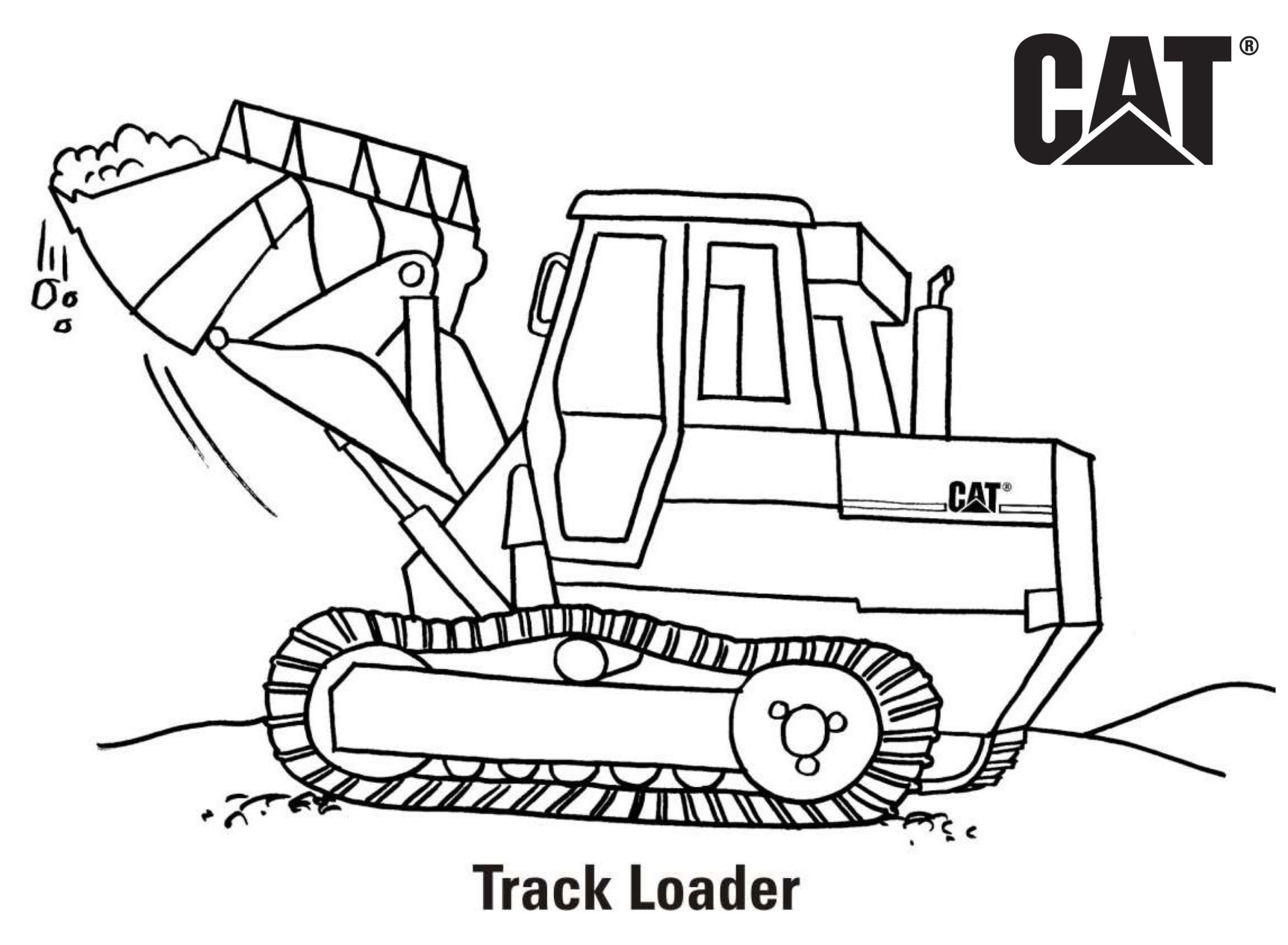 Equipment coloring pages erpillar