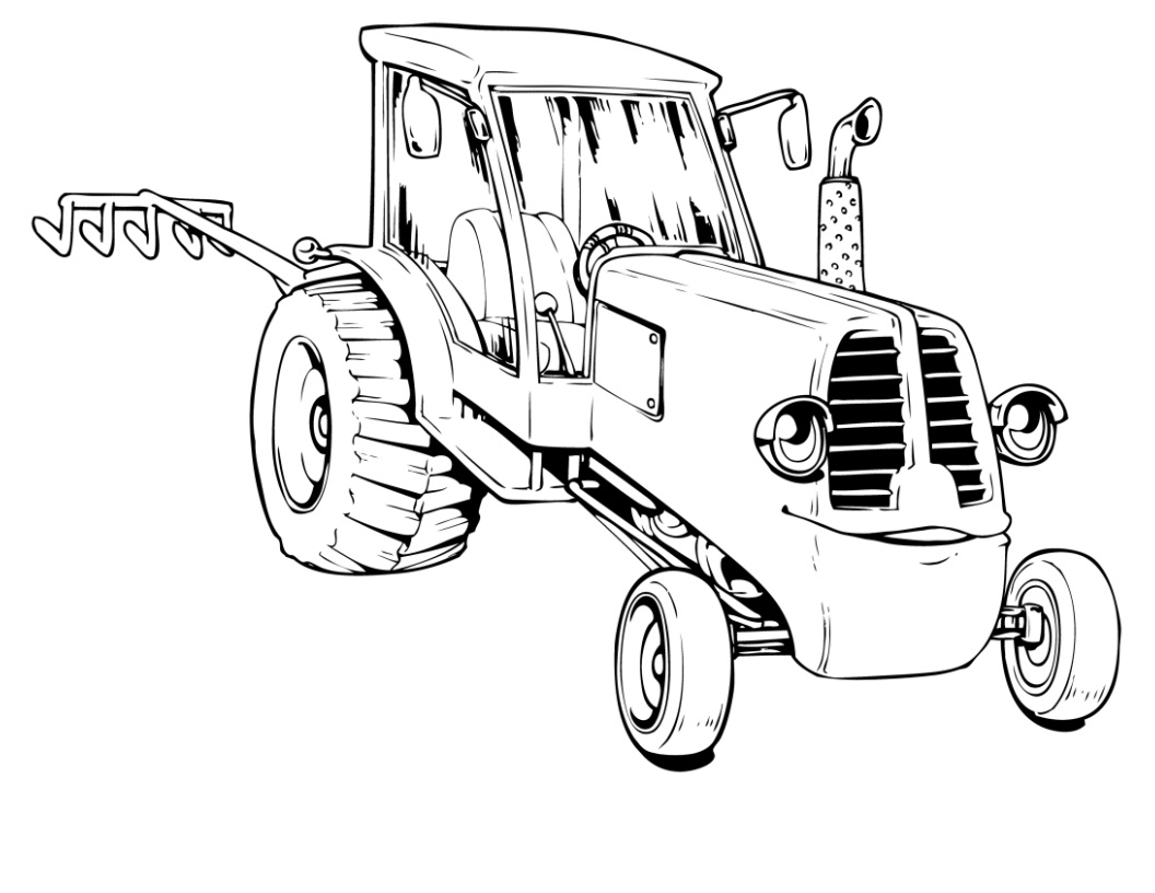 Free printable tractor coloring pages for kids