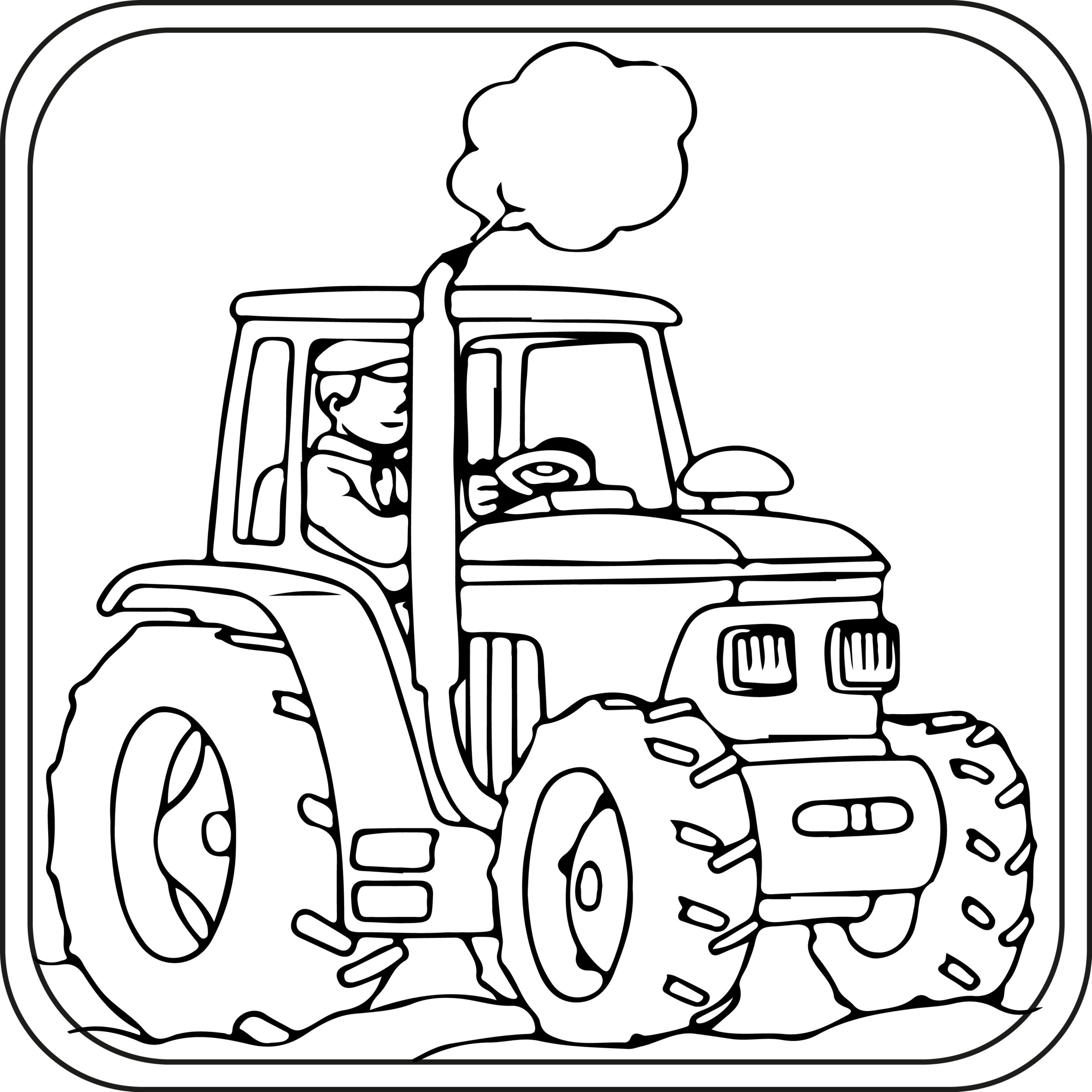 Tractor coloring pages preschool kindergarten first grade made by teachers