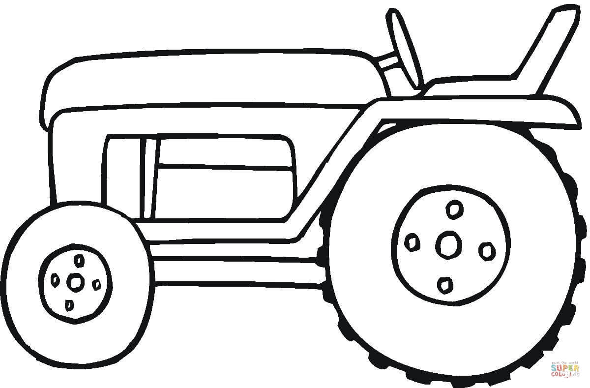 Small tractor coloring page free printable coloring pages