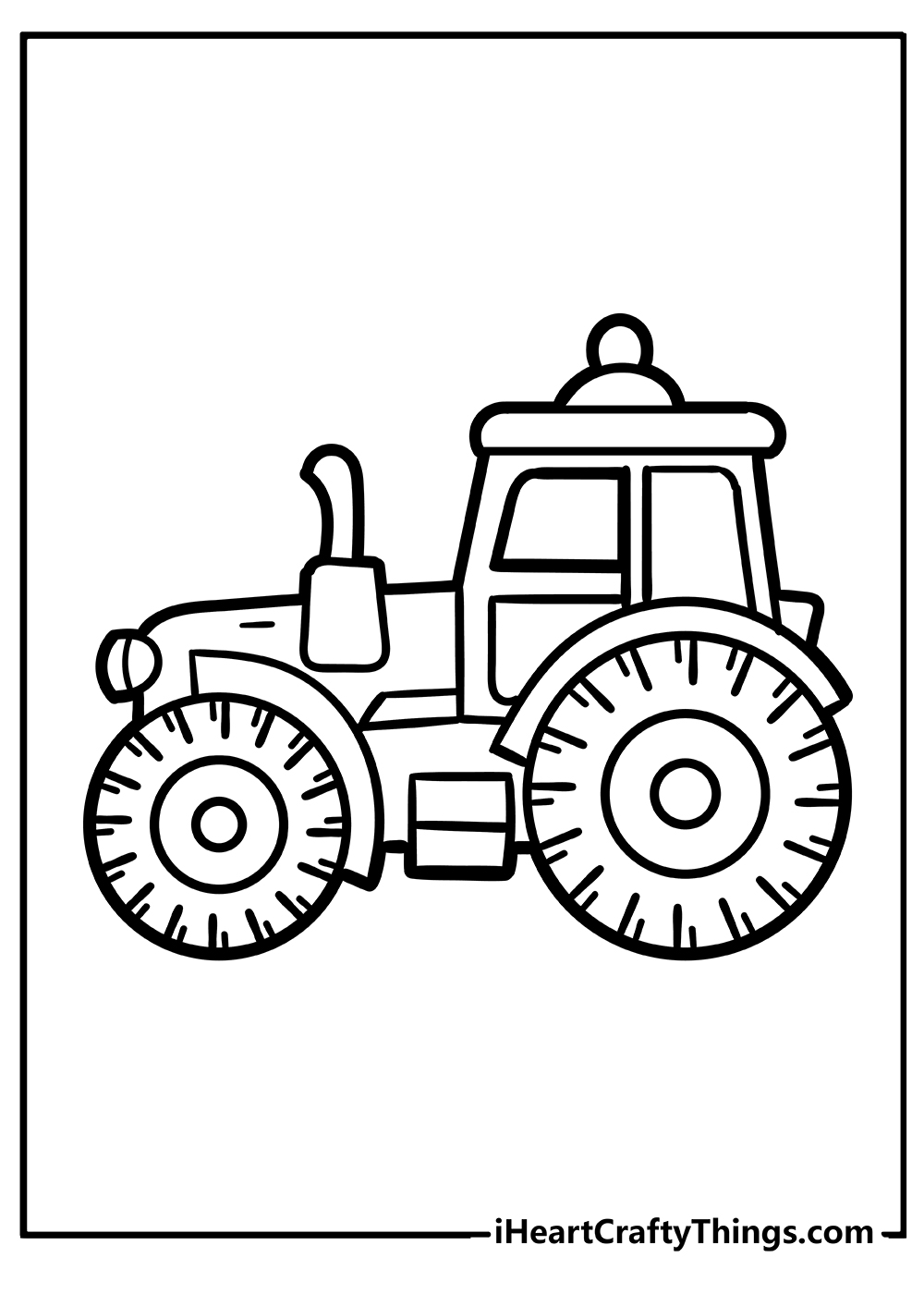 Tractor coloring pages free printables