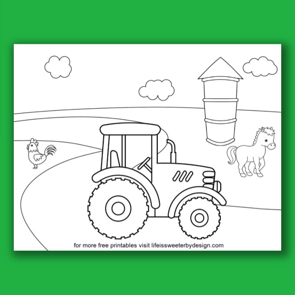 Tractor coloring pages