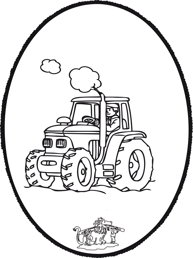 Prickingcard tractor