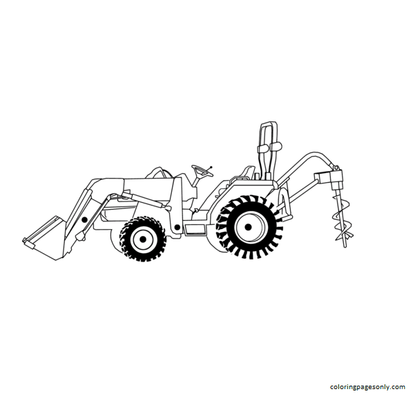 Tractor coloring pages printable for free download