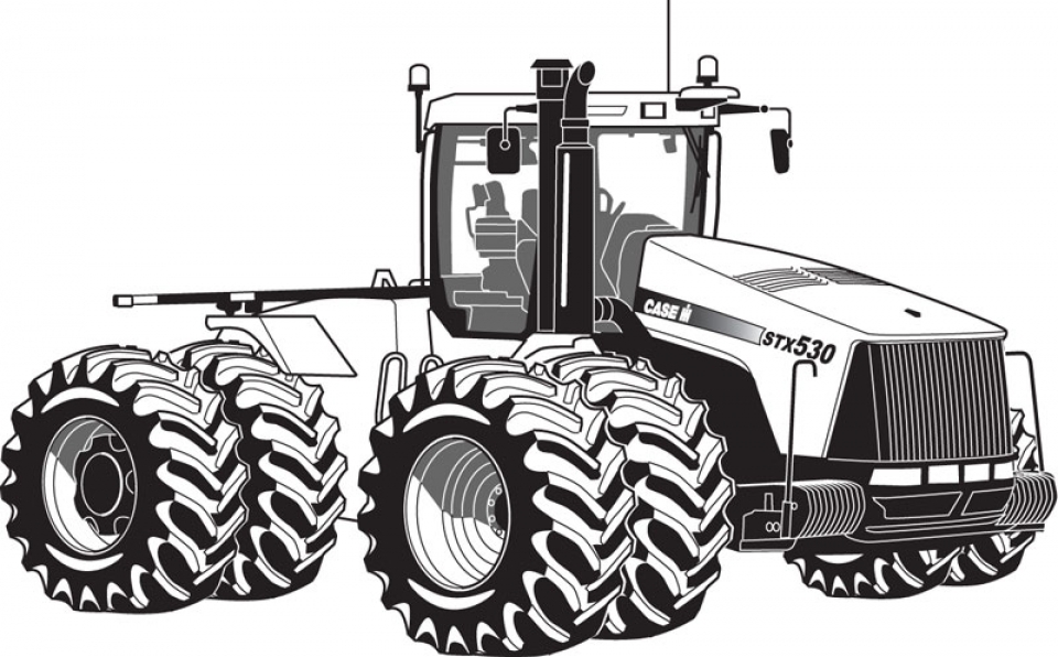 Get this printable tractor coloring pages