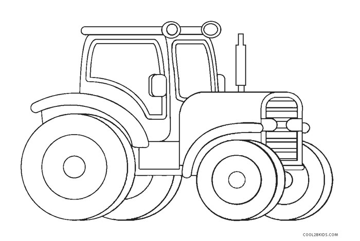 Free printable tractor coloring pages for kids