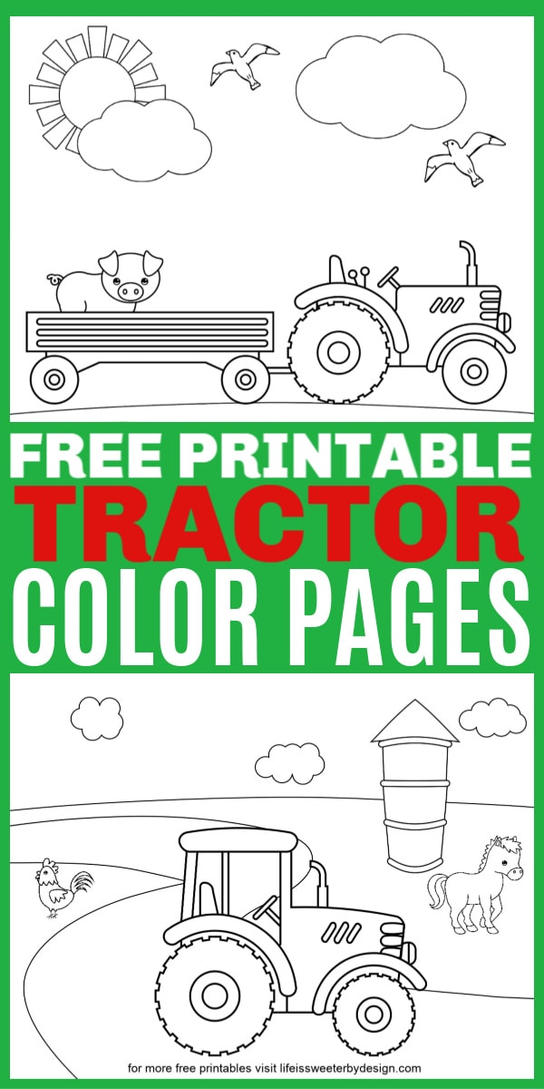 Tractor coloring pages