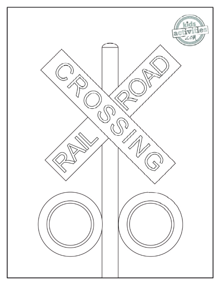 Free printable stop sign traffic signal and signs coloring pages kids activities blog