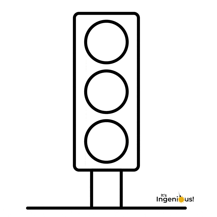 The ultimate traffic light coloring page for toddlers its ingenious