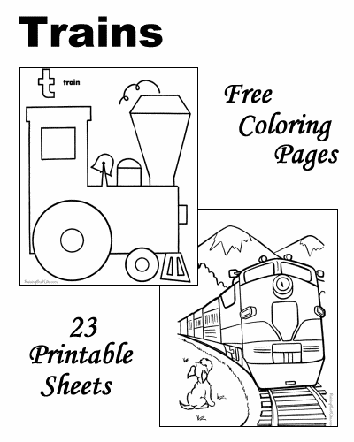 Coloring pages train coloring pages kids