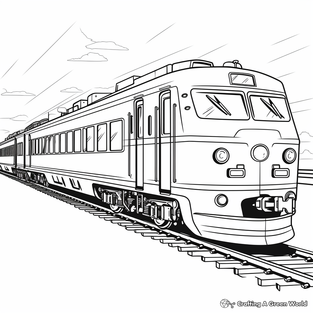 Train coloring pages