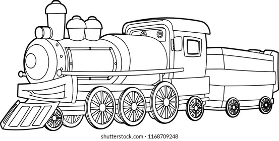 Thousand coloring pages train royalty