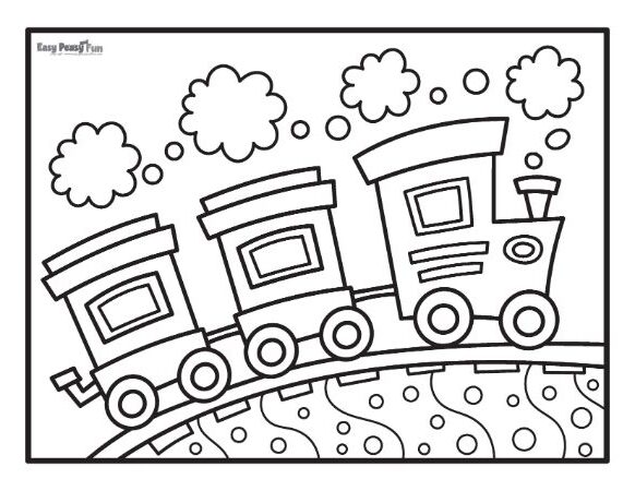 Printable train coloring pages â sheets to color